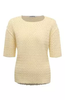 Хлопковый пуловер Jil Sander