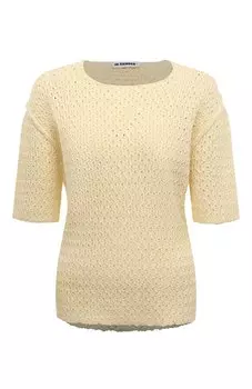 Хлопковый пуловер Jil Sander