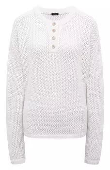 Хлопковый пуловер Kiton