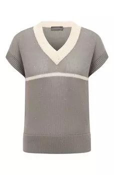 Хлопковый пуловер Lorena Antoniazzi