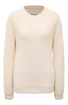 Хлопковый пуловер Maison Margiela