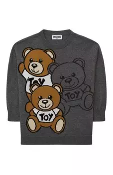 Хлопковый пуловер Moschino