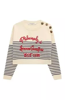 Хлопковый пуловер Philosophy di Lorenzo Serafini Kids