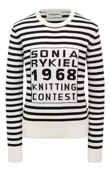 Хлопковый пуловер Sonia Rykiel