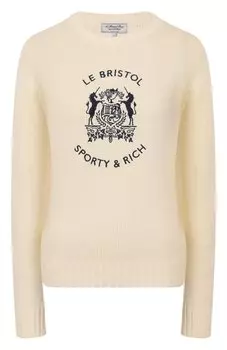 Хлопковый пуловер Sporty & Rich x Le Bristol Paris Sporty and Rich