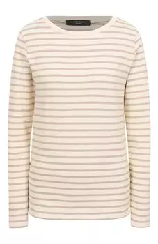 Хлопковый пуловер Weekend Max Mara