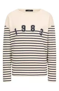 Хлопковый пуловер Weekend Max Mara