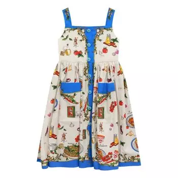 Хлопковый сарафан Dolce &amp; Gabbana