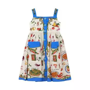 Хлопковый сарафан Dolce &amp; Gabbana