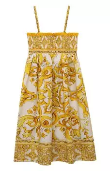 Хлопковый сарафан Dolce & Gabbana