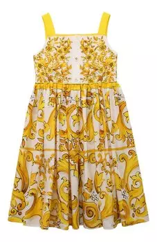 Хлопковый сарафан Dolce & Gabbana