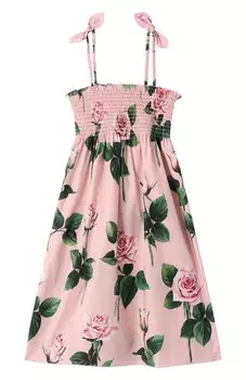 Хлопковый сарафан Dolce & Gabbana