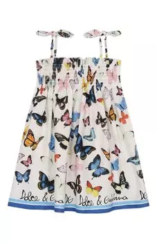 Хлопковый сарафан Dolce & Gabbana