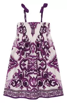 Хлопковый сарафан Dolce & Gabbana