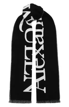 Хлопковый шарф Alexander McQueen