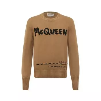 Хлопковый свитер Alexander McQueen