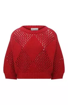 Хлопковый свитер Brunello Cucinelli