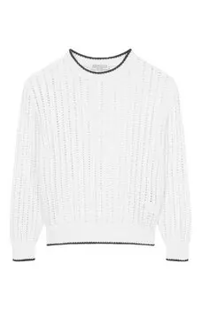 Хлопковый свитер Brunello Cucinelli