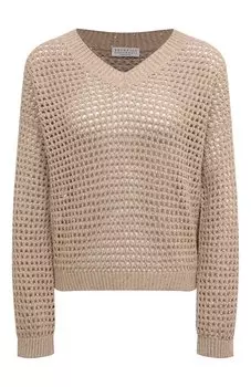 Хлопковый свитер Brunello Cucinelli