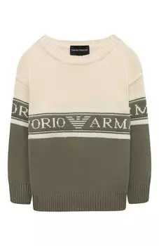 Хлопковый свитер Emporio Armani