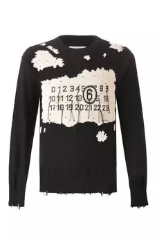 Хлопковый свитер MM6