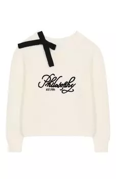 Хлопковый свитер Philosophy di Lorenzo Serafini Kids