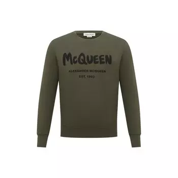 Хлопковый свитшот Alexander McQueen