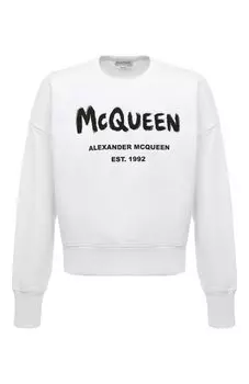 Хлопковый свитшот Alexander McQueen