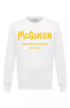 Хлопковый свитшот Alexander McQueen