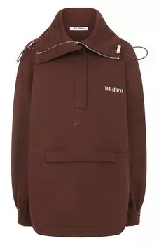 Хлопковый свитшот-анорак The Attico