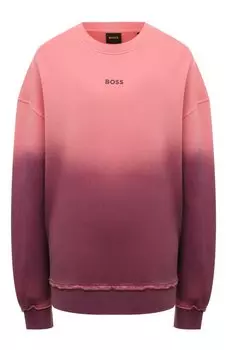 Хлопковый свитшот BOSS Orange