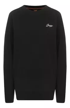 Хлопковый свитшот BOSS Orange