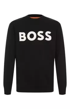 Хлопковый свитшот BOSS Orange