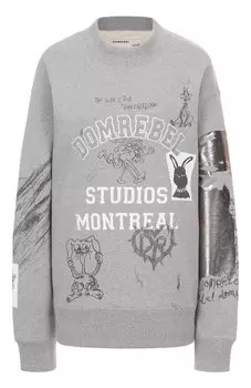 Хлопковый свитшот DOMREBEL