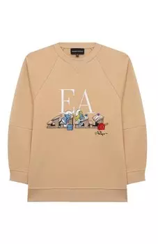 Хлопковый свитшот Emporio Armani