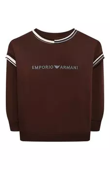 Хлопковый свитшот Emporio Armani