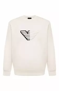Хлопковый свитшот Emporio Armani