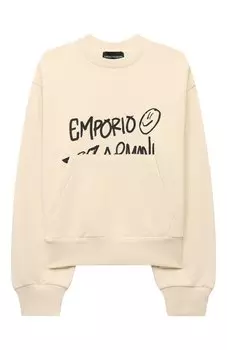 Хлопковый свитшот Emporio Armani