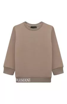 Хлопковый свитшот Emporio Armani