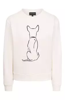 Хлопковый свитшот Emporio Armani