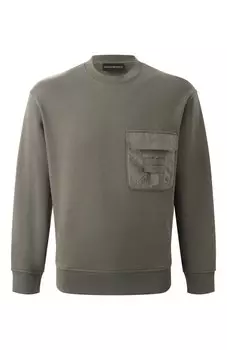 Хлопковый свитшот Emporio Armani