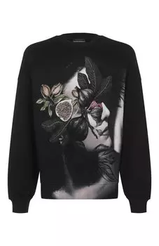 Хлопковый свитшот Emporio Armani