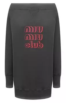 Хлопковый свитшот Miu Miu
