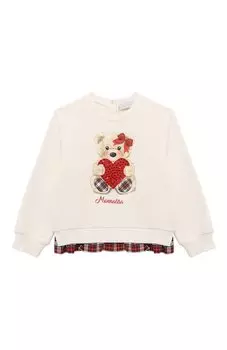 Хлопковый свитшот Monnalisa