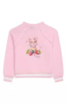 Хлопковый свитшот Monnalisa