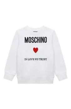 Хлопковый свитшот Moschino