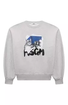 Хлопковый свитшот MSGM kids