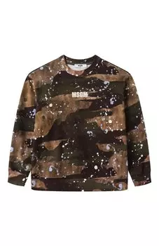 Хлопковый свитшот MSGM kids