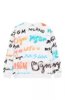 Хлопковый свитшот MSGM kids