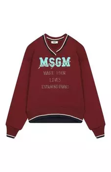 Хлопковый свитшот MSGM kids